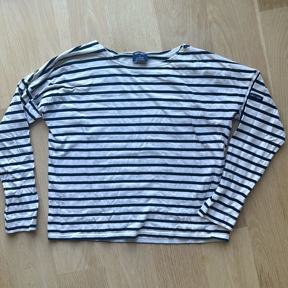 Saint James x Jcrew striped boat neck, long sleeve top, Size S